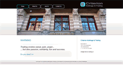 Desktop Screenshot of criterion-trading.nl